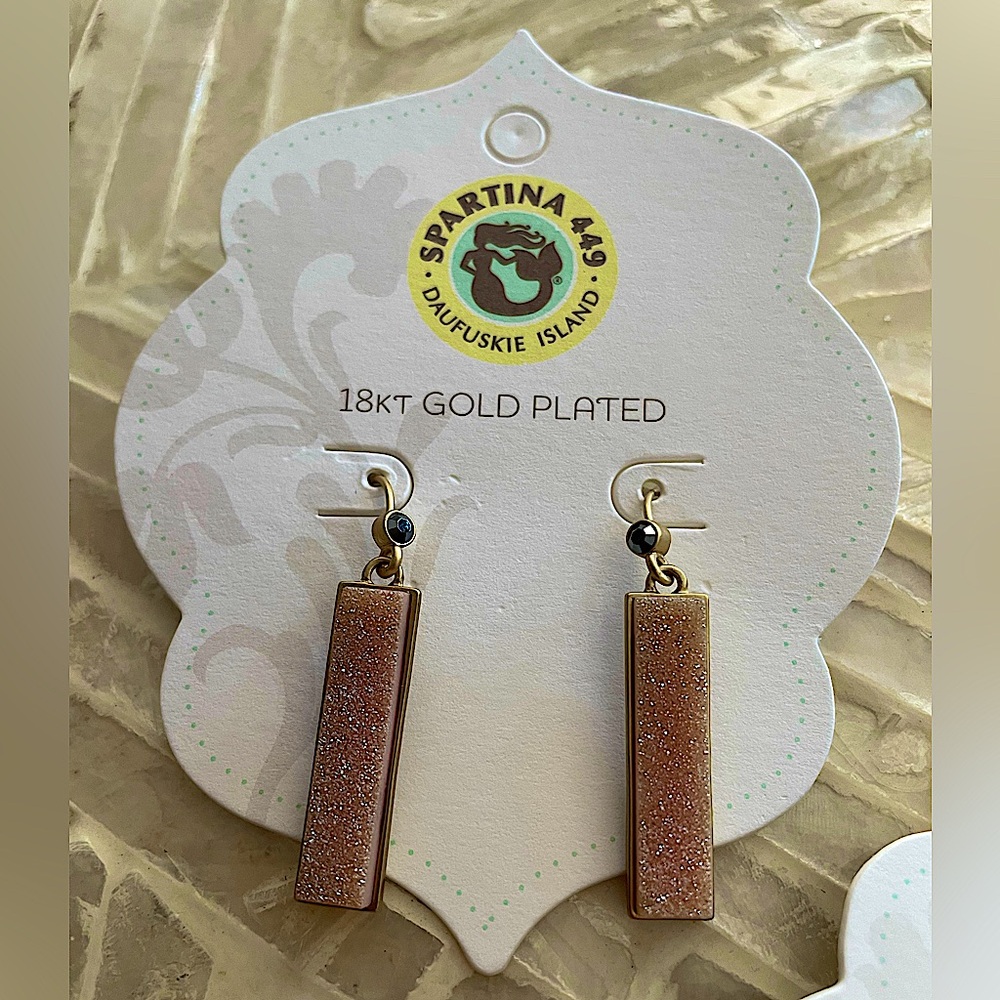 NWT! Spartina Dangle Bar Earrings